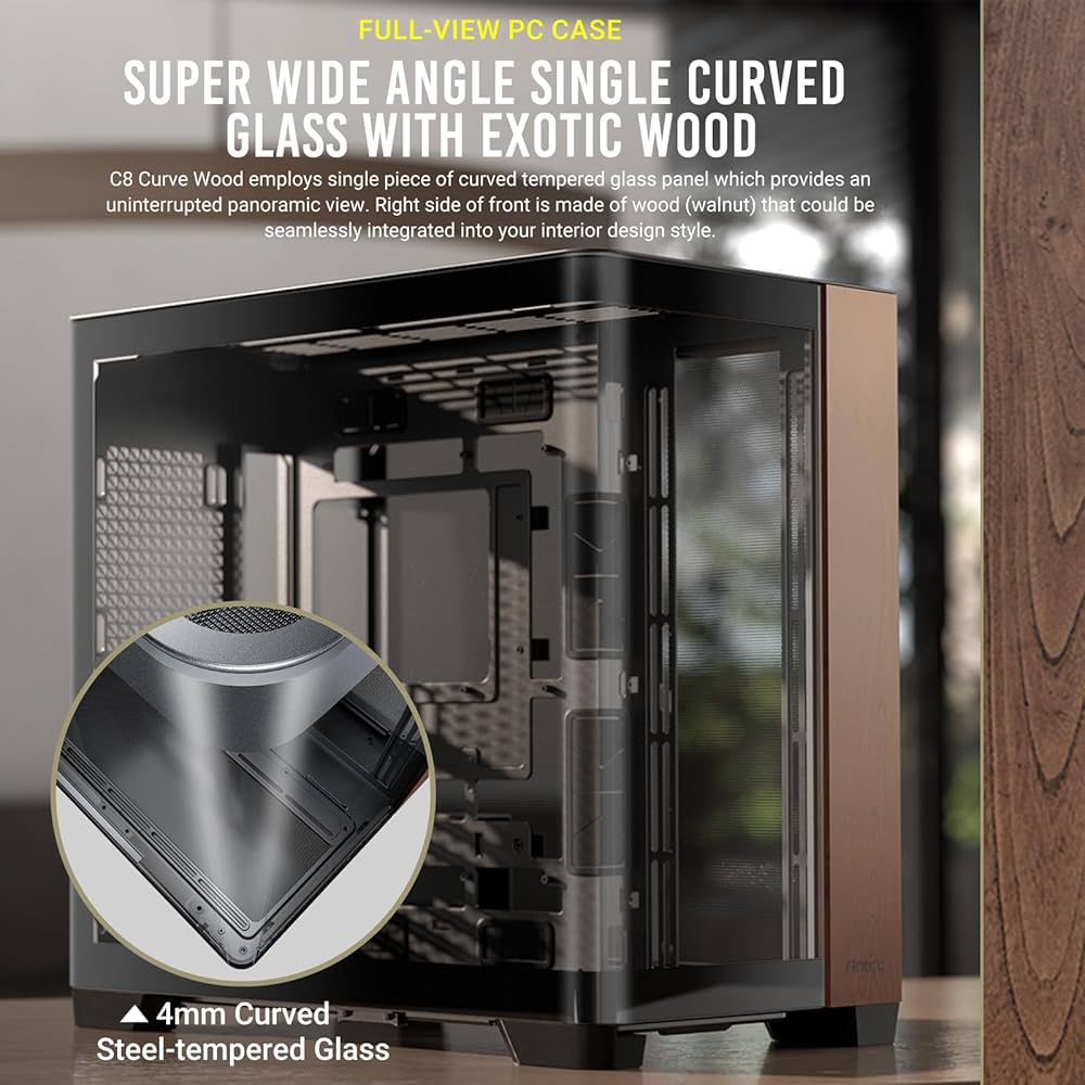 あいら　 C8 CURVE フルタワーケース　4 Antec C8 Curve Wood | 株式会社リンクスインターナショナル